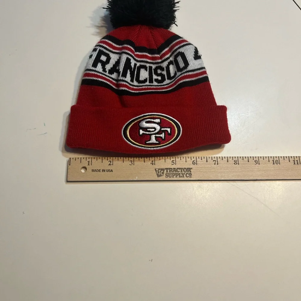 NFL San Francisco 49ers youth Pom Pom winter stocking hat